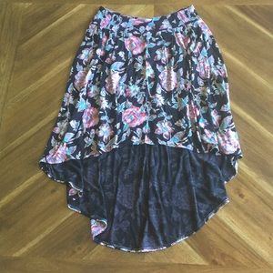 Watercolor Floral Skirt